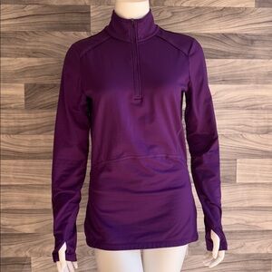 Athleta Women's Purple Quarter-Zip Sweatshirt